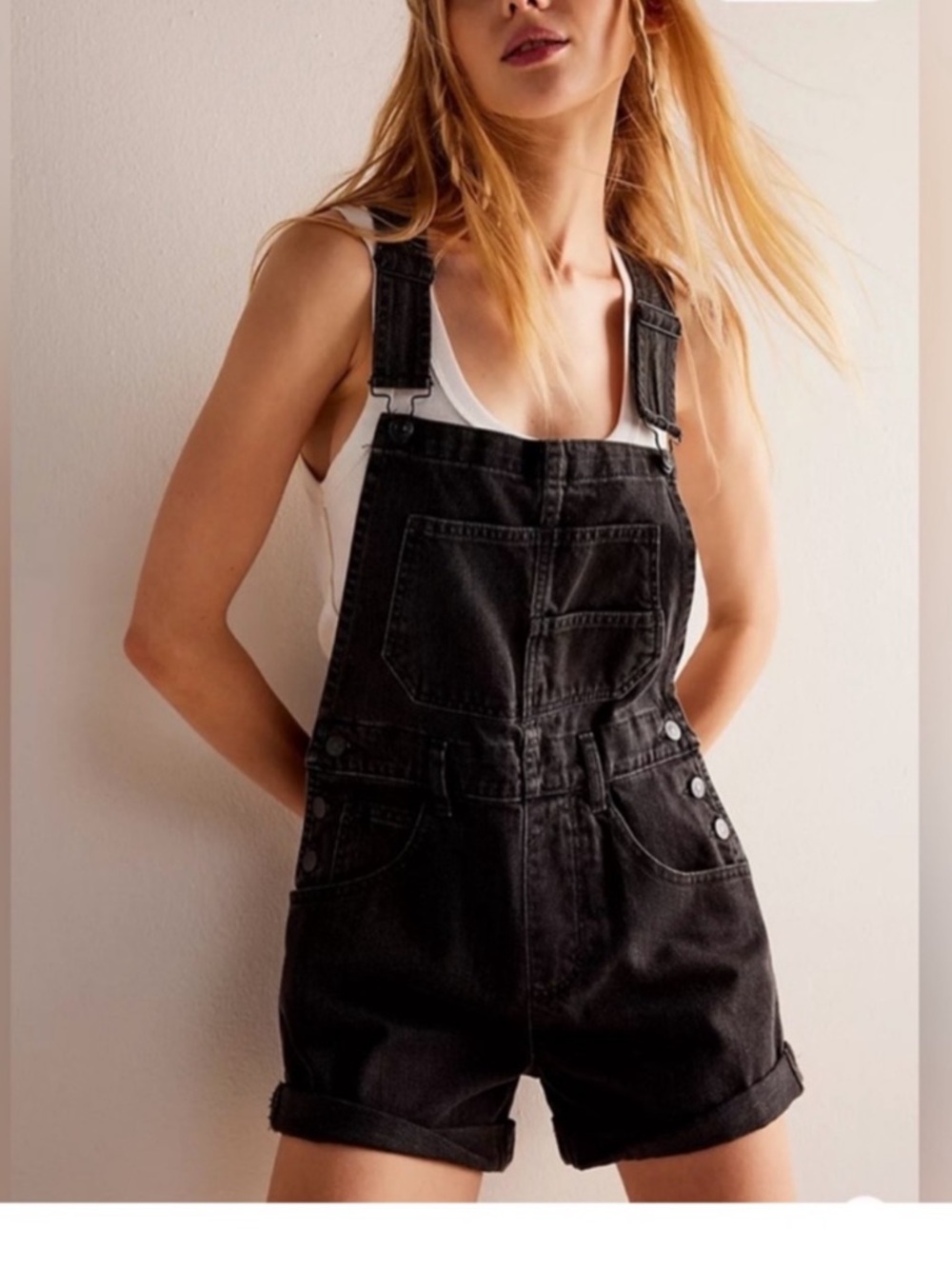 Free People We The Free Ziggy Overalls M